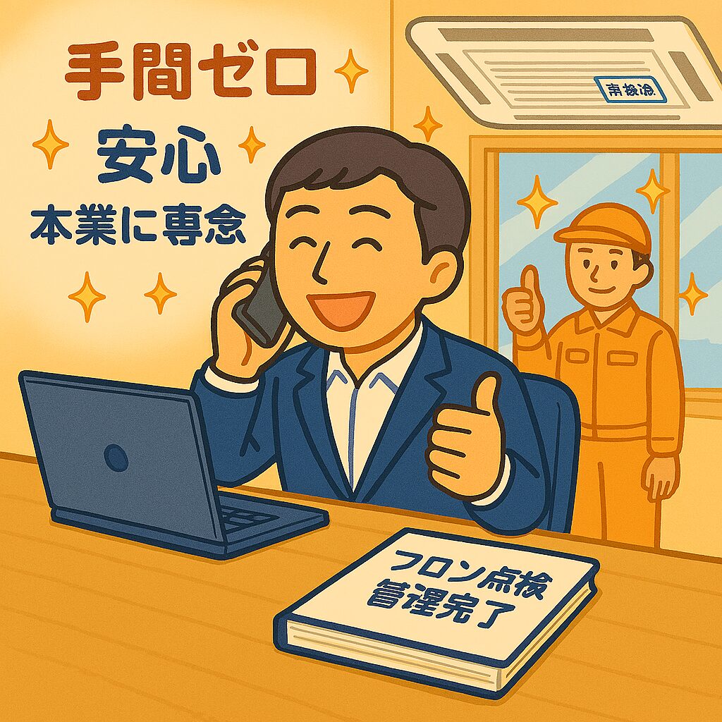 本業に集中しスッキリした管理者の様子